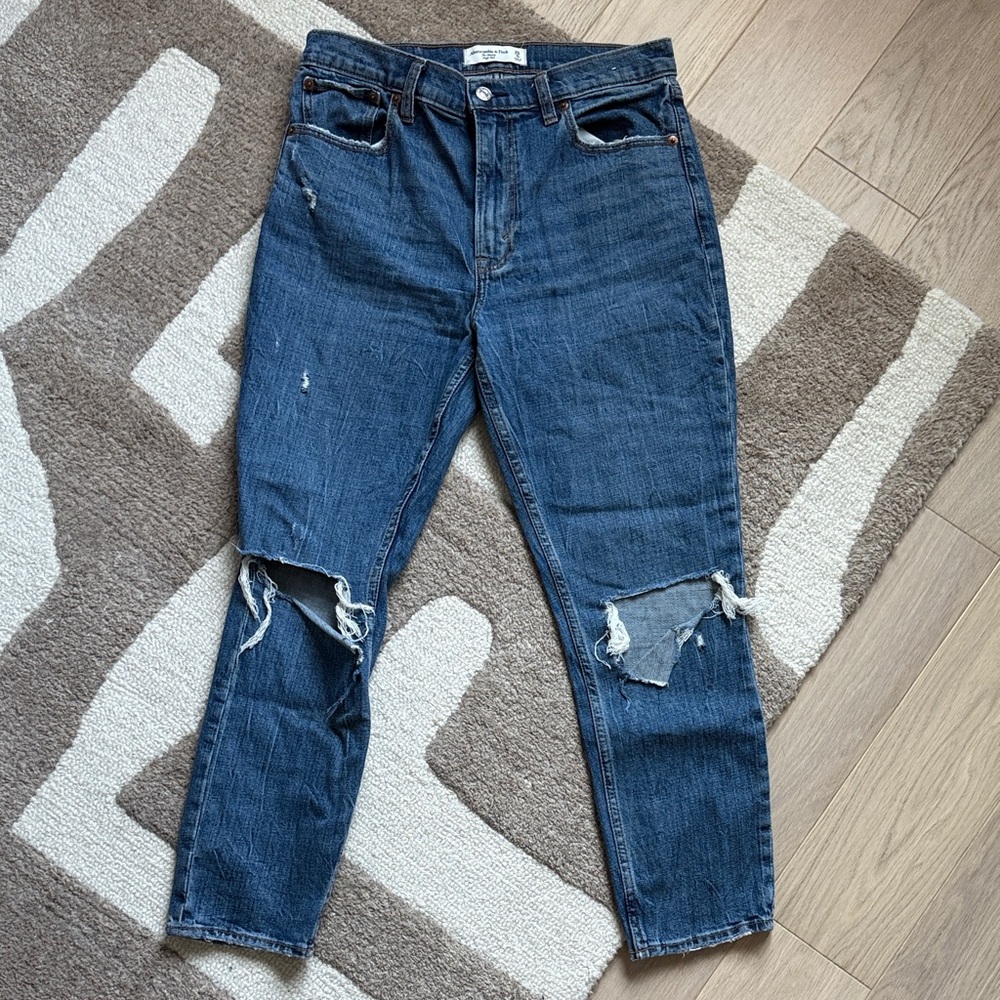 Abercrombie & Fitch High Rise Blue Denim